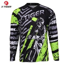 취미 선수 동호회 X-Tiger-100% 폴리에스테르 긴 소매 다운힐 저지 사이클링 저지 산악 자전거 DH 셔츠, 01 XM-CSJF-22801_05 XXL