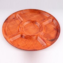 가벼운압축형 원형 5절판 안주접시