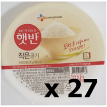 햇반 즉석밥 작은공기, 130g, 27개