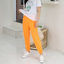 밍키비 여성용 형광펜 밴딩 조거팬츠