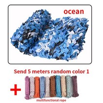 야외차양차광막그늘막 더블 보강 그물 사냥 훈련 네트 커버 자동차 텐트 멀티 사이즈, Marine camouflage+2x2m