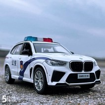 자동차 모형 장식 미니카 1:32 M X5 SUV 합금 다이캐스트, White police