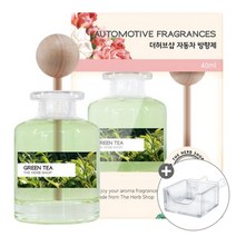 더허브샵 송풍구 차량용 디퓨저 방향제, 1개, 그린티