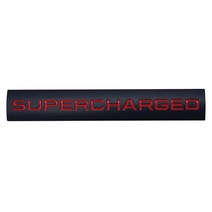 SUPER CHARGED 엠블럼 / 슈퍼차져 엠블렘 스티커, SUPER CHARGED 스타일B, 블랙레드