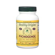 Healthy Origins 헬시 오리진 피크노제놀 프랑스해송추출물 분말 30mg 180베지캡슐, 180캡슐, 1팩