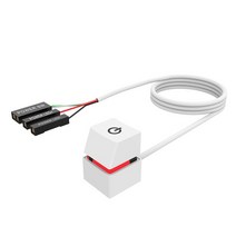Cable 2m 외부 LED 조명 데스크탑 컴퓨터 PC 전원 스위치 버튼 케이블 재 케이스 마더 보드, 06 White-Colorful_02 2m