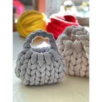 벨벳 자이언트얀 빅얀 루피망고실 왕모찌실 가방 DIY 핑거니팅 20색상, TOP 패브릭얀 1kg, TOP 라이트블루