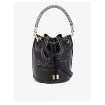 MARC JACOBS 마크 제이콥스 로고-엠보스 레더 버킷 백 블랙