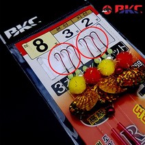 도다리 바늘 3단채비 에그볼 백경 BK-369, 13호