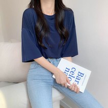 박남매 / 더위탈출! 냉감원단 반팔 라운드 티셔츠 (5color)