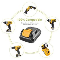 12V 배터리 3.5h DCB120 DCB123 DCB127 DCB121 DCD710S2 DCF610S2 DCF05 DCF15 DCF13S2 DCS310B 교체 배터, 04 10 PCK