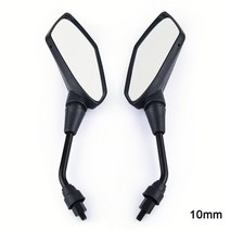 SPEEDWOW-모터사이클 백미러 스쿠터 바이크 오토바이 리어뷰 미러 범용 혼다 스즈키 야마하 가와사키용 8MM 10MM, [02] 10mm