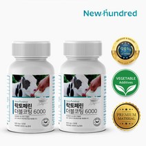 [식약처 인증] 뉴헌드레드 락토페린 더블코팅 6000, 120정, 2통