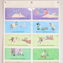 마이포켓 학습 포켓 차트 벽걸이 수납 투명 전면 책꽂이 책장 책육아 유아 언어 교육 정리, 타입8, 1개