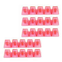 R4 1U 투명 키 컬러 매트 처리 좋은 피로 저항 기계 키 세트/클론 스위치 10/50/100 pcs, 0.39x0.39x0.39인치, ABS, 50 키 핑크