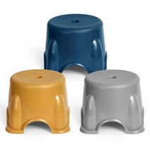 화장실 발받침의자 목욕탕 사우나 욕실의자 3color (소 중), 라운드 욕실의자 소(네이비)