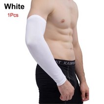 런닝 사이클 암웨어 쿨 토시 GOMOREON 스포츠 팔 압축 슬리브 농구 사이클링 워머 여름 러닝 UV 보호 배구 팔꿈치 패드 1 개, 없음