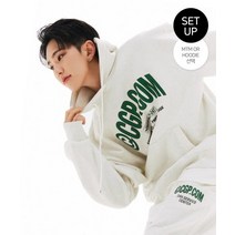 CODEGRAPHY 호시 착용 SET 맨투맨 OR 후드 CGP 앳 마크 커머셜 트레이닝 셋업_오트밀