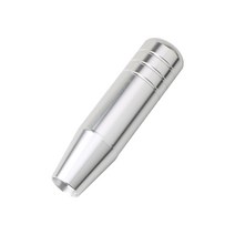 나사산 어댑터 장착 차량 기어 노브 알루미늄 합금 수동 차량 시프터 레버 헤드, 은