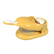 핸드 랩핑기 수동 포장 만두 메이커 2 In 1 금형 DIY 주방 스킨 프레서 래퍼 기계 도구, [10] 1PC-yellow