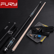 롱고니 큐 몰리나리 마이다스 당구 풀 스틱 큐대 FURY, 11.75mm, 가죽 그랩 원형 케이스 세트