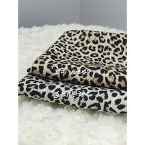 폴리 부드러운 공단 호피무늬2종