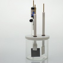 유량계 3 전극 전기 분해 전해 전지 반응 유리병 용기, 6.100ml