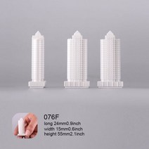 ABS 화이트 모델 건축 건물 현실적인 제작 조경 재료 1/500-1000 스케일 278512, F
