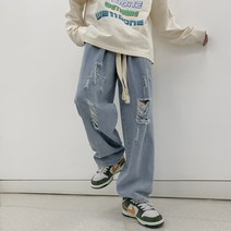 배기청바지 핫한 아메카지스타일 대미지 고가 건달카리스마 트렌드 ZK852 P40 4994689186