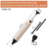 진공 흡입 막힘 주석 제거 완벽 땜납 강력 열 건 도구 펌프 납땜, 02 은