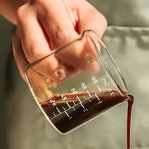 카페 내열유리 밀크저그 샷잔 시럽잔, 크로크321 샷잔 (대 60ml 2p)