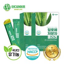 단디라이프 유기농 알로에 저분자피쉬콜라겐젤리 600달톤, 15포, 20g