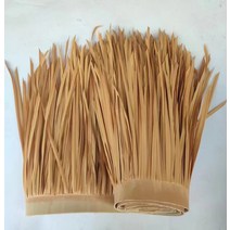 초가지붕 원두막 인테리어 소품 인조 갈대 장식품 실내 움막 볏짚, 볏짚노랑 10m×0.6m