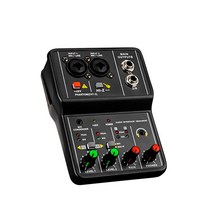 플라스틱 사운드 카드 전문 스테레오 USB 전원 오디오 믹서 스튜디오 음악 녹음 라이브 스트리밍 전화 스피커 콘솔, 유형 1