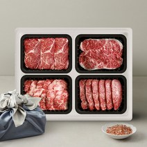 [고기장인백정] 한우 1+ 특선구이 선물세트 1.6kg (꽃등심+채끝+업진살+부채살), 상세페이지 참조