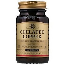 Solgar Chelated Copper 솔가 킬레이트 구리 100 타블렛