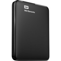 공씨디 공cd 공DVD WD Elements 1 테라바이트 2.5 'USB 3.0 휴대용 디스크 (wdbuzg0010bbk-wesn)., 한개옵션0