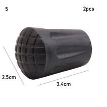 등산스틱 1/2pcs 새로운 블랙 노르딕 워킹 폴 트렉 텔레스코픽 Alpenstock Crutch 스틱 하이킹 액세서리, 10 -2pcs Style 5
