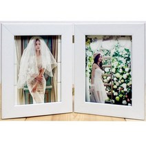 양면접이액자I가로I세로I혼합형사진액자/A03화이트, 세로+세로접이/(A03)화이트-3*5인치