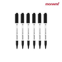 모나미 패브릭마카 470 블랙, 6개, Black
