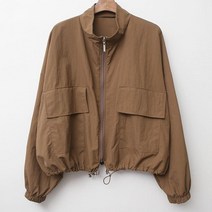 시크로즈 루즈핏 여자 데일리룩 건빵점퍼