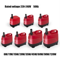수조 산소 디퓨져 수족관 에어 워터 펌프 오존 발생기 수중 초저소음 6w 11w 15w 20w 35w 45w 60w 90w 120w 연못 수경법 분수, 내경 25mm, 영국 표준