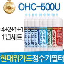 현대위가드 OHC-500U 고품질 정수기 필터 호환 전체세트, 선택01_전체세트(1+1+1+1=4개)