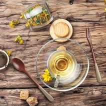 [인생수저] 천연옻칠 파스텔 나무 티스푼 티포크, 모카