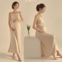 만삭 사진 촬영 원피스 드레스 셀프 주수사진 임산부