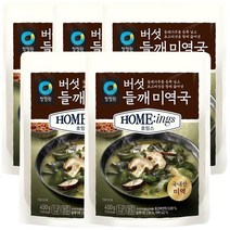 청정원 버섯들깨 미역국 450g 일상가정식 호밍스 곰탕 찌게 캠핑 간편식, 1개