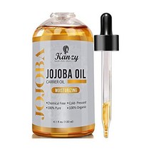 Kanzy Organic Jojoba 오일 Hair 피부 페이스 Cold Pressed Hexane-free 오일 Natural Massage Intensive Body 케, 120ml