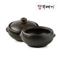 전자레인지 사용가능 참숯 찐 뚝배기 옹기토 4호, 20cm