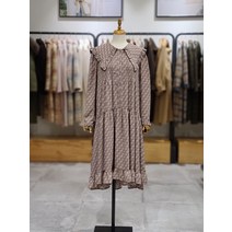 써스데이아일랜드 T218MOP262W 빅카라 패턴 원피스(1281438)