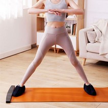 [윤이네] 슬라이딩 보드 매트 무소음 유산소 코어 복근 스케이트 쇼트트랙 운동 홈트레이닝, 1세트